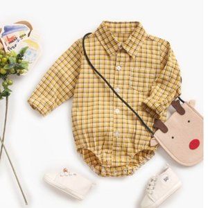 Infant/Toddler plaid bodysuit